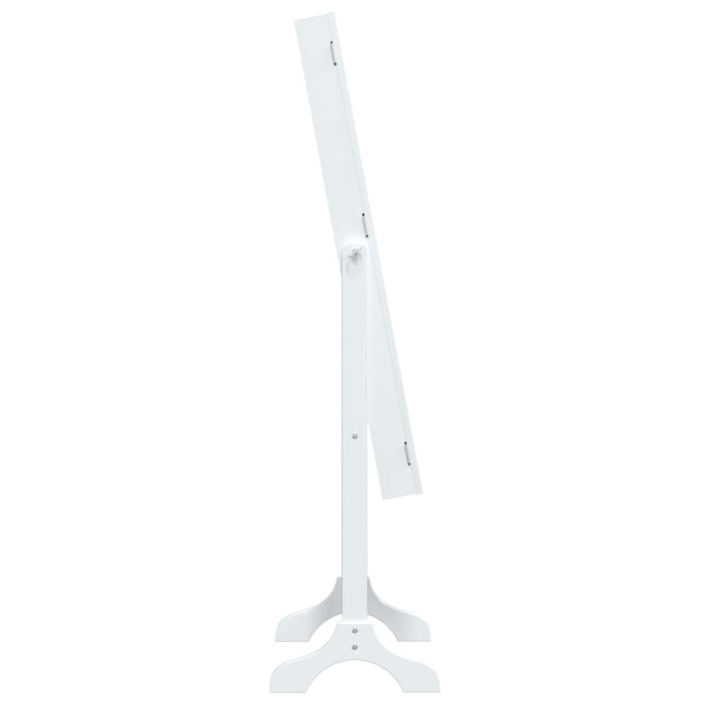 Spiegel vrijstaand 34x37x146 cm wit is nu te koop bij PeponiXL, paradijselijk wonen!