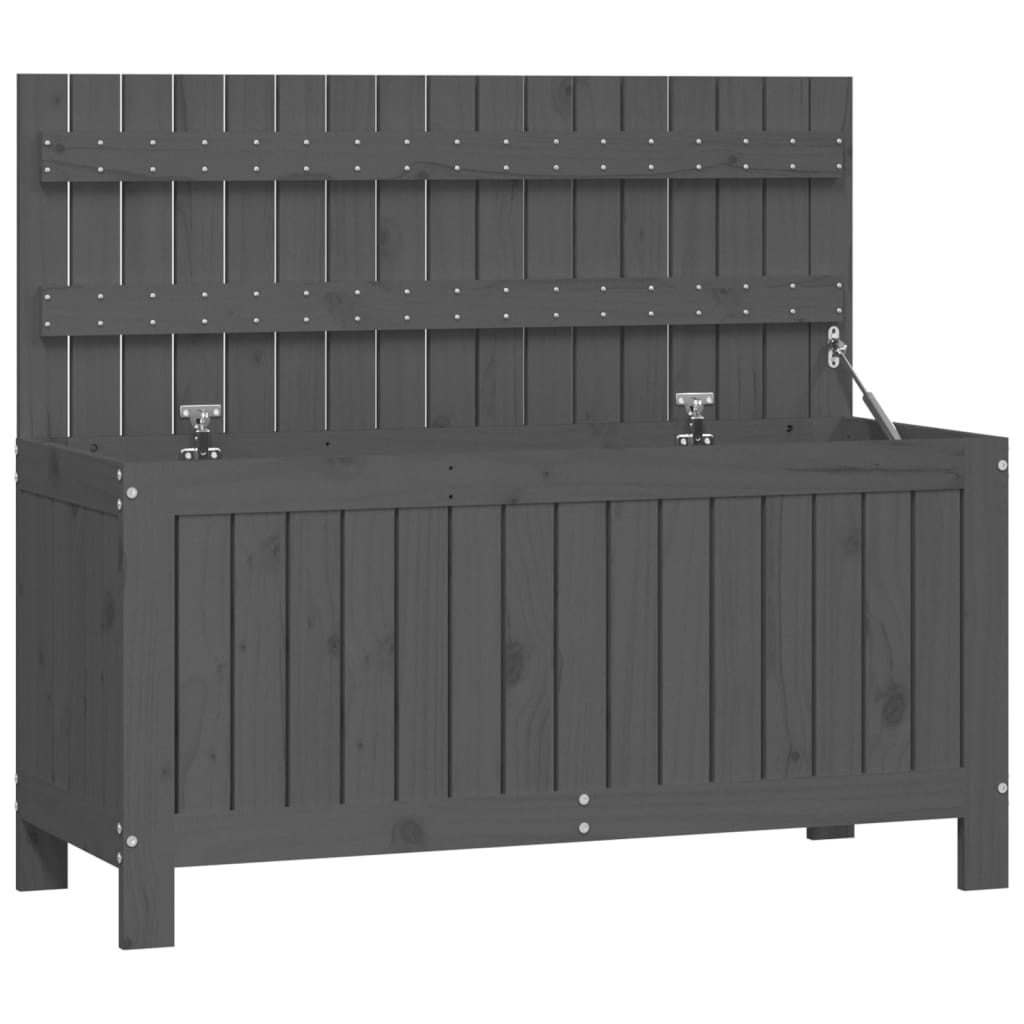 Tuinbox 115x49x60 cm massief grenenhout grijs is nu te koop bij PeponiXL, paradijselijk wonen!