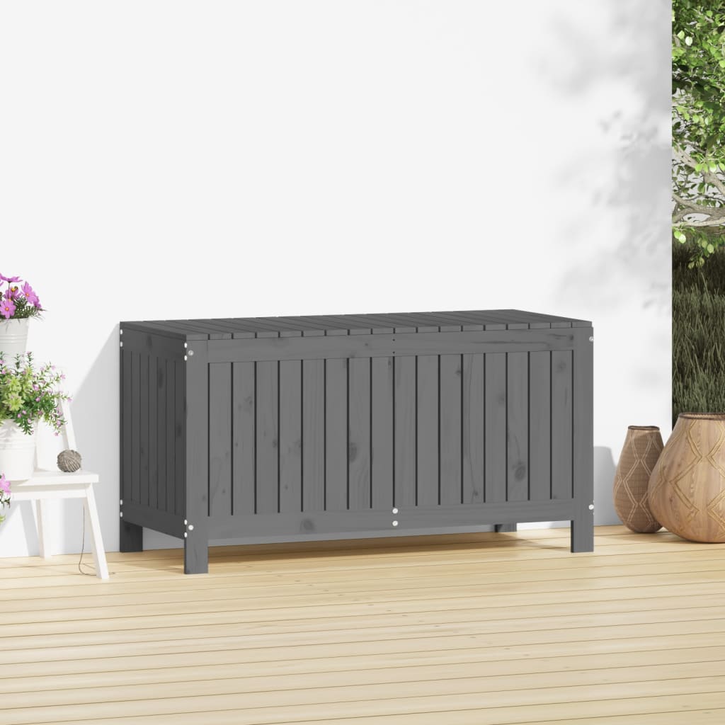 Tuinbox 115x49x60 cm massief grenenhout grijs is nu te koop bij PeponiXL, paradijselijk wonen!