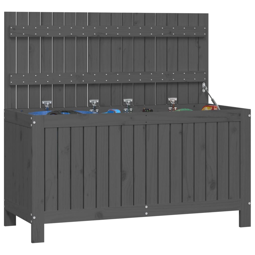 Tuinbox 115x49x60 cm massief grenenhout grijs is nu te koop bij PeponiXL, paradijselijk wonen!
