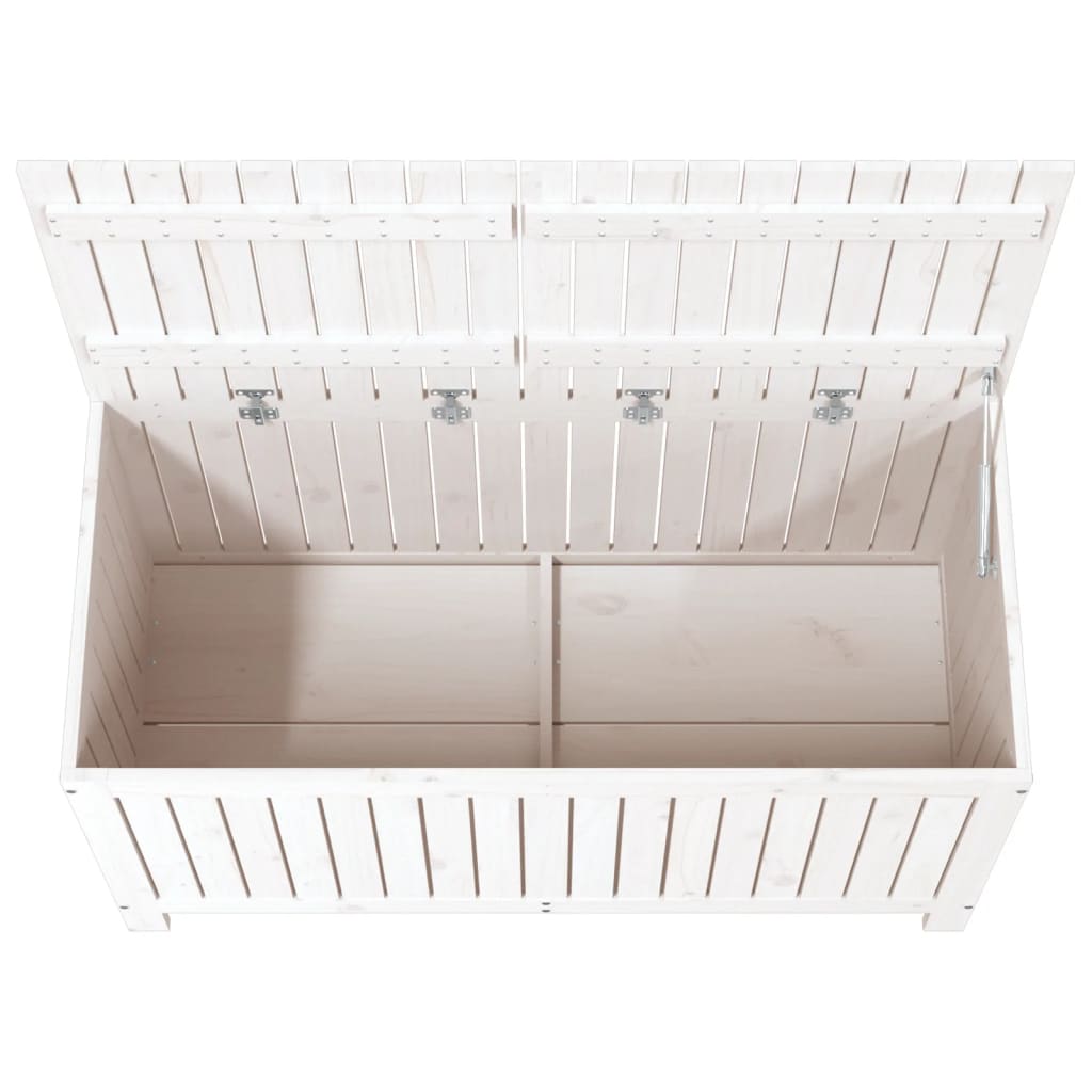 Tuinbox 121x55x64 cm massief grenenhout wit is nu te koop bij PeponiXL, paradijselijk wonen!
