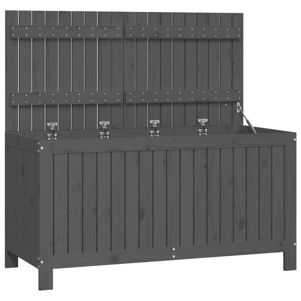 Tuinbox 121x55x64 cm massief grenenhout grijs is nu te koop bij PeponiXL, paradijselijk wonen!