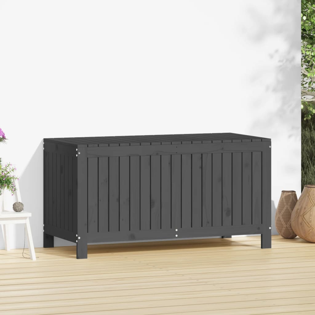 Tuinbox 121x55x64 cm massief grenenhout grijs is nu te koop bij PeponiXL, paradijselijk wonen!