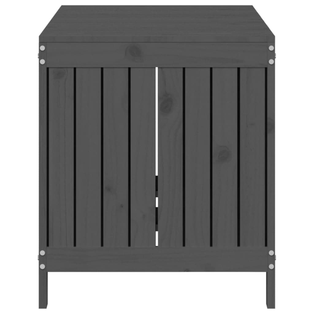 Tuinbox 121x55x64 cm massief grenenhout grijs is nu te koop bij PeponiXL, paradijselijk wonen!