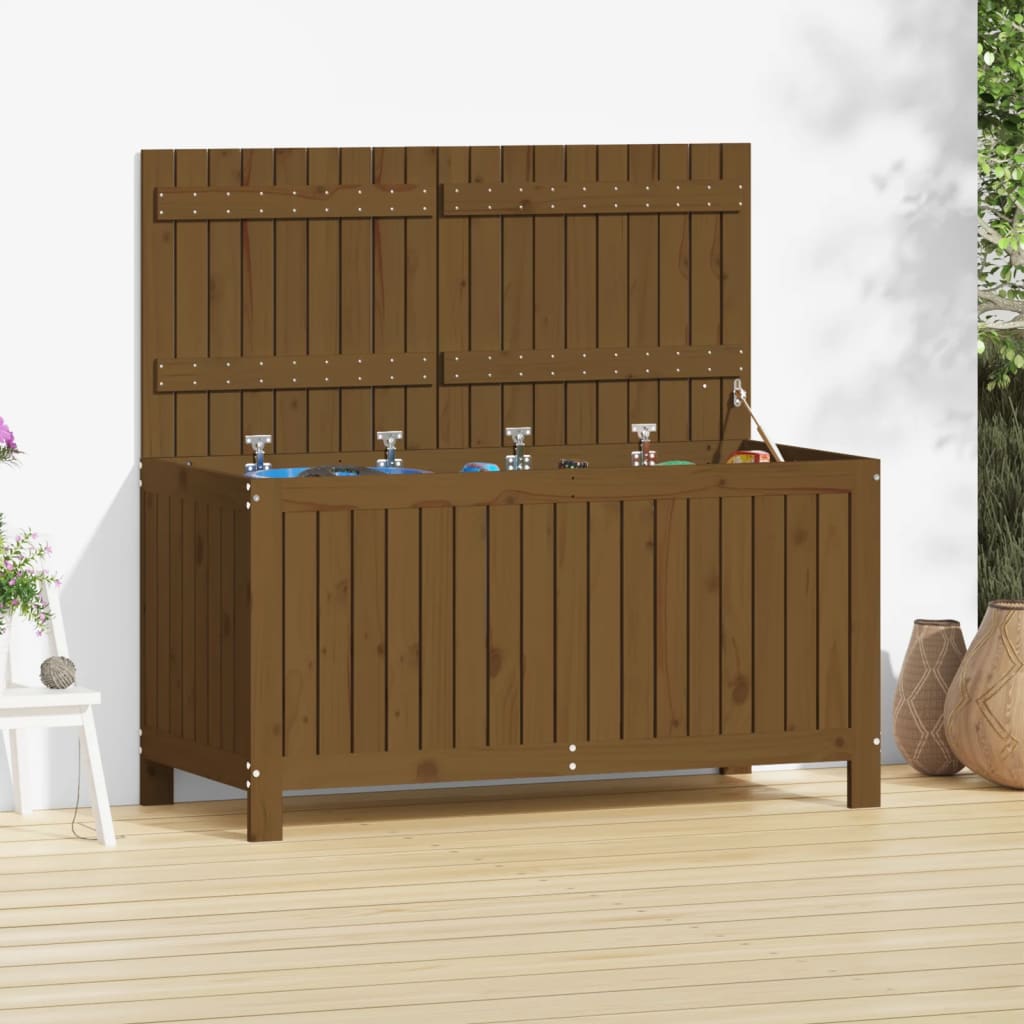 Tuinbox 121x55x64 cm massief grenenhout honingbruin is nu te koop bij PeponiXL, paradijselijk wonen!