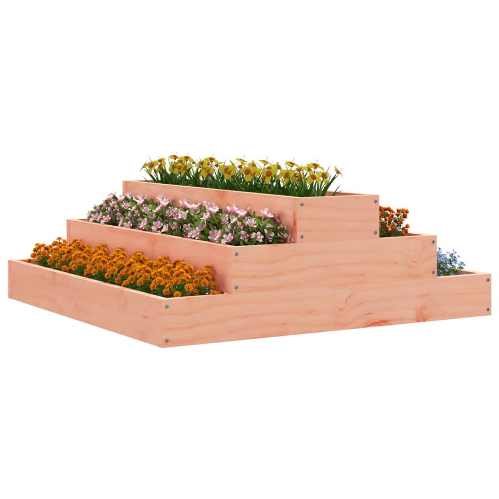 Plantenbak 80x80x27 cm massief douglashout is nu te koop bij PeponiXL, paradijselijk wonen!