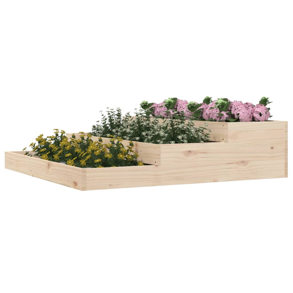 Plantenbak 107x107x27 cm massief grenenhout is nu te koop bij PeponiXL, paradijselijk wonen!