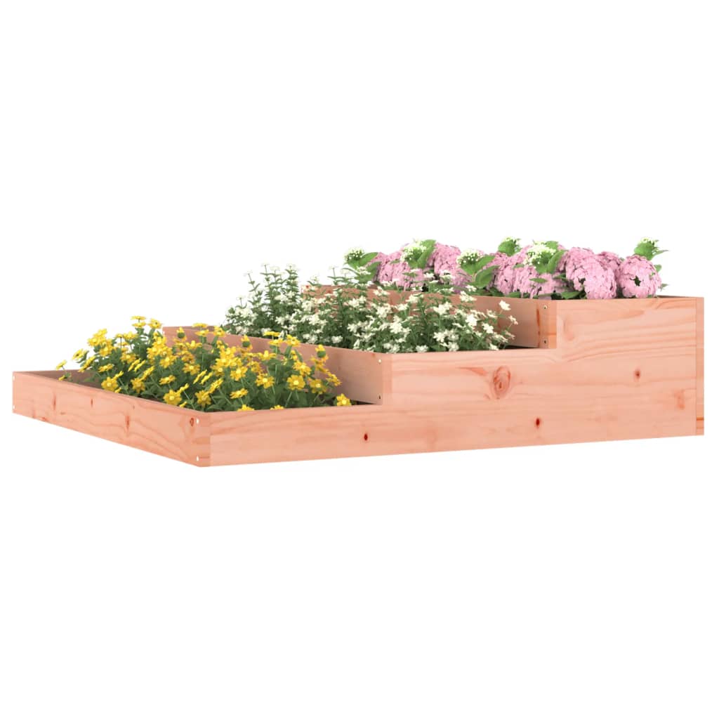 Plantenbak 107x107x27 cm massief douglashout is nu te koop bij PeponiXL, paradijselijk wonen!