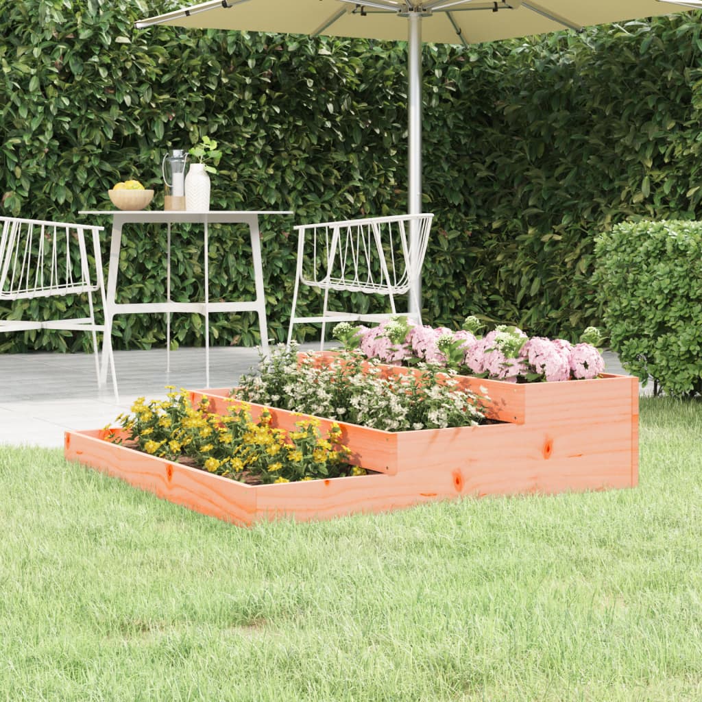 Plantenbak 107x107x27 cm massief douglashout is nu te koop bij PeponiXL, paradijselijk wonen!