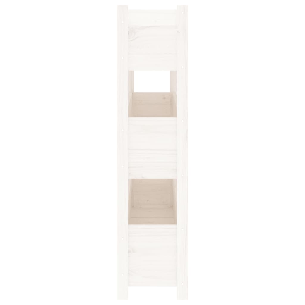 Plantenbak 112x25x104,5 cm massief grenenhout wit is nu te koop bij PeponiXL, paradijselijk wonen!