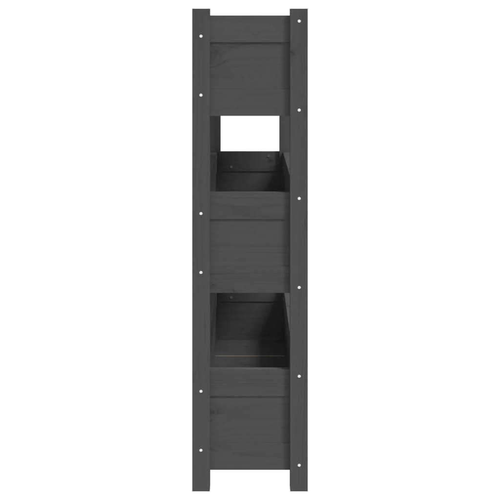 Plantenbak 112x25x104,5 cm massief grenenhout grijs is nu te koop bij PeponiXL, paradijselijk wonen!