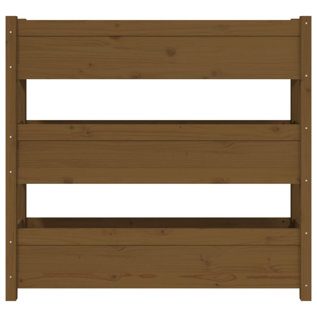 Plantenbak 112x25x104,5 cm massief grenenhout honingbruin is nu te koop bij PeponiXL, paradijselijk wonen!