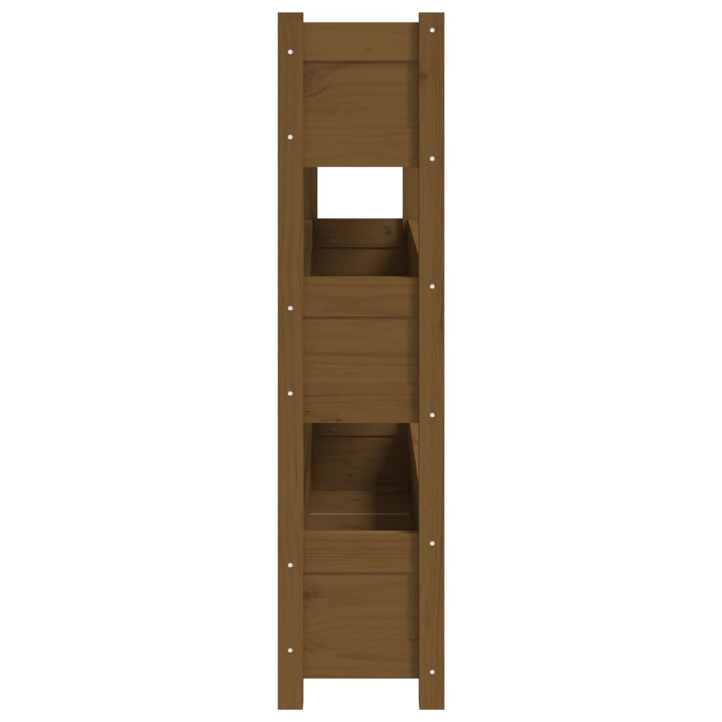 Plantenbak 112x25x104,5 cm massief grenenhout honingbruin is nu te koop bij PeponiXL, paradijselijk wonen!