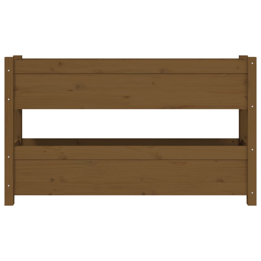 Plantenbak 112x25x66 cm massief grenenhout honingbruin is nu te koop bij PeponiXL, paradijselijk wonen!