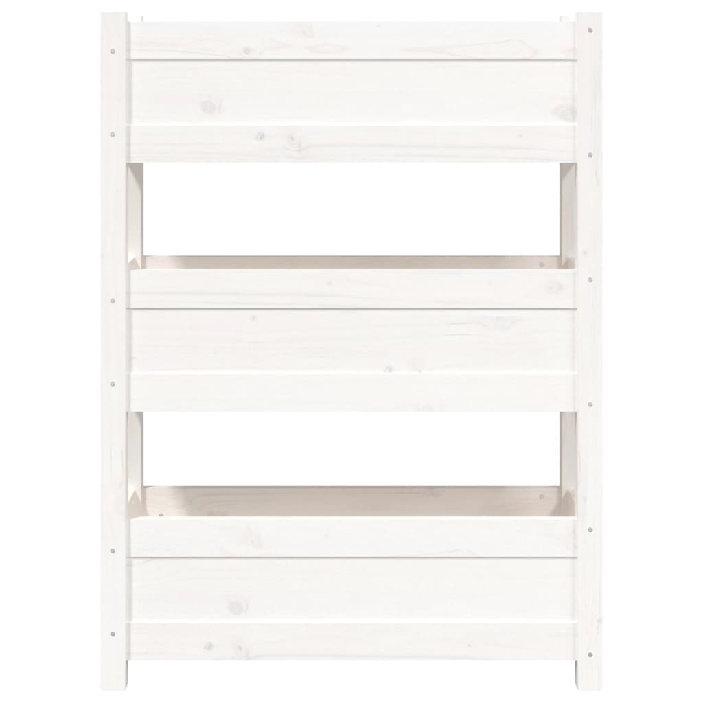 Plantenbak 77x25x104,5 cm massief grenenhout wit is nu te koop bij PeponiXL, paradijselijk wonen!