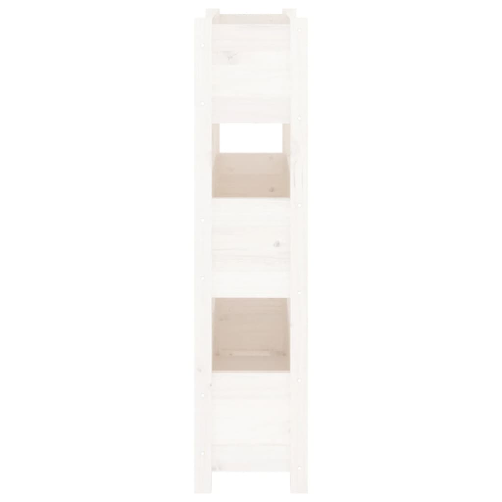 Plantenbak 77x25x104,5 cm massief grenenhout wit is nu te koop bij PeponiXL, paradijselijk wonen!