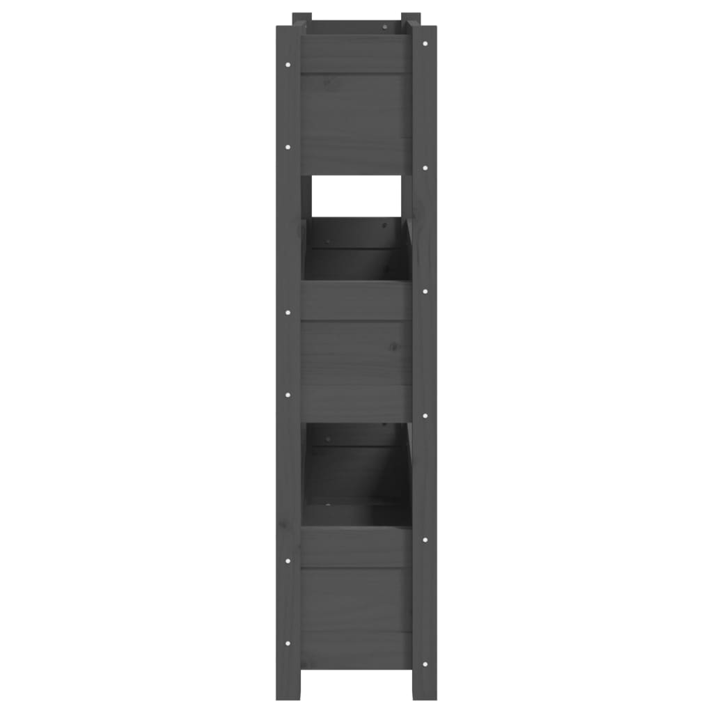 Plantenbak 77x25x104,5 cm massief grenenhout grijs is nu te koop bij PeponiXL, paradijselijk wonen!