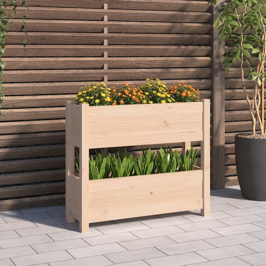 Plantenbak 77x25x66 cm massief grenenhout is nu te koop bij PeponiXL, paradijselijk wonen!