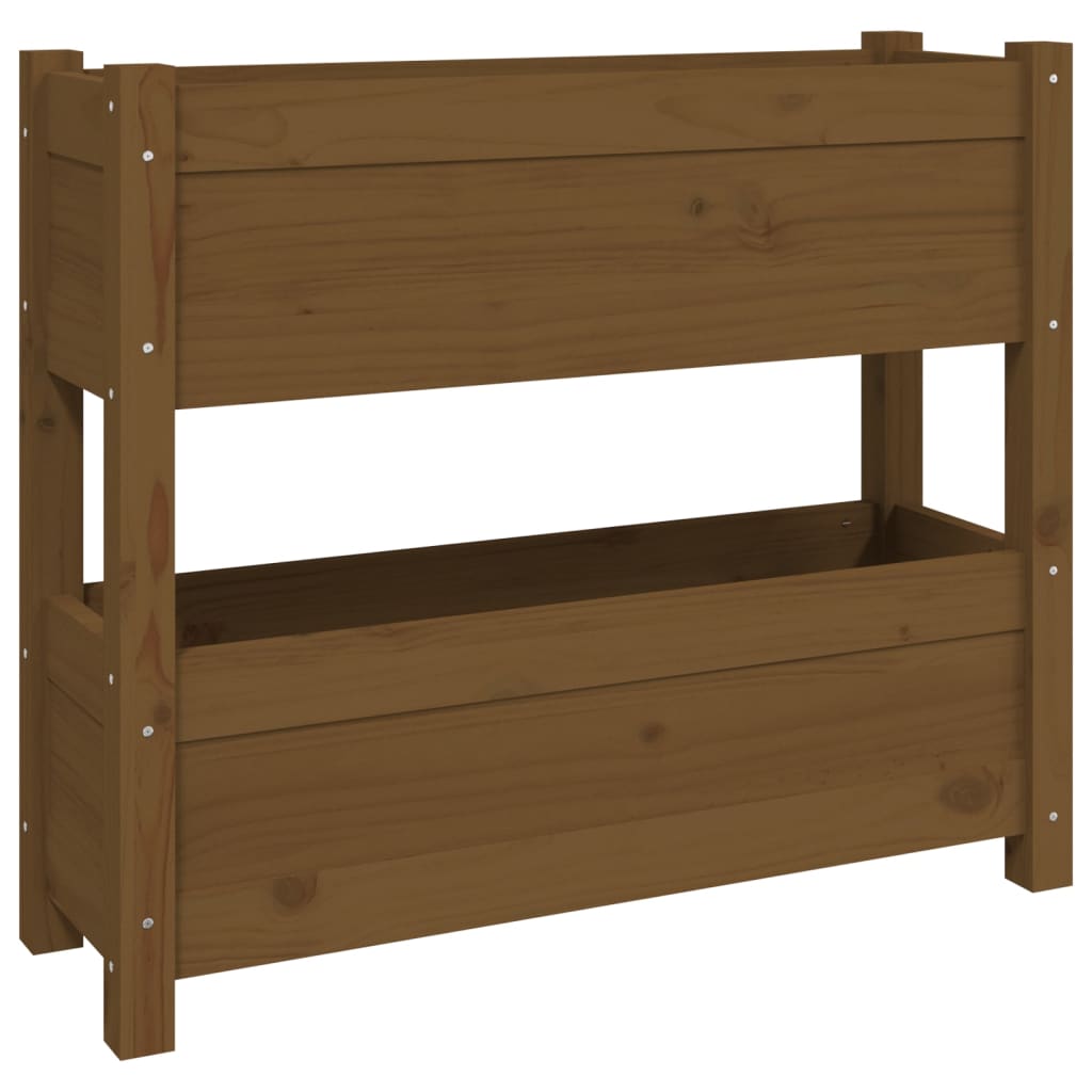 Plantenbak 77x25x66 cm massief grenenhout honingbruin is nu te koop bij PeponiXL, paradijselijk wonen!