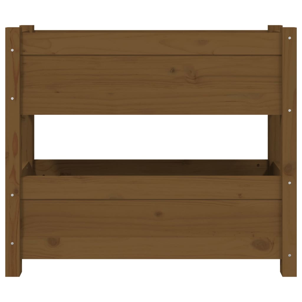 Plantenbak 77x25x66 cm massief grenenhout honingbruin is nu te koop bij PeponiXL, paradijselijk wonen!