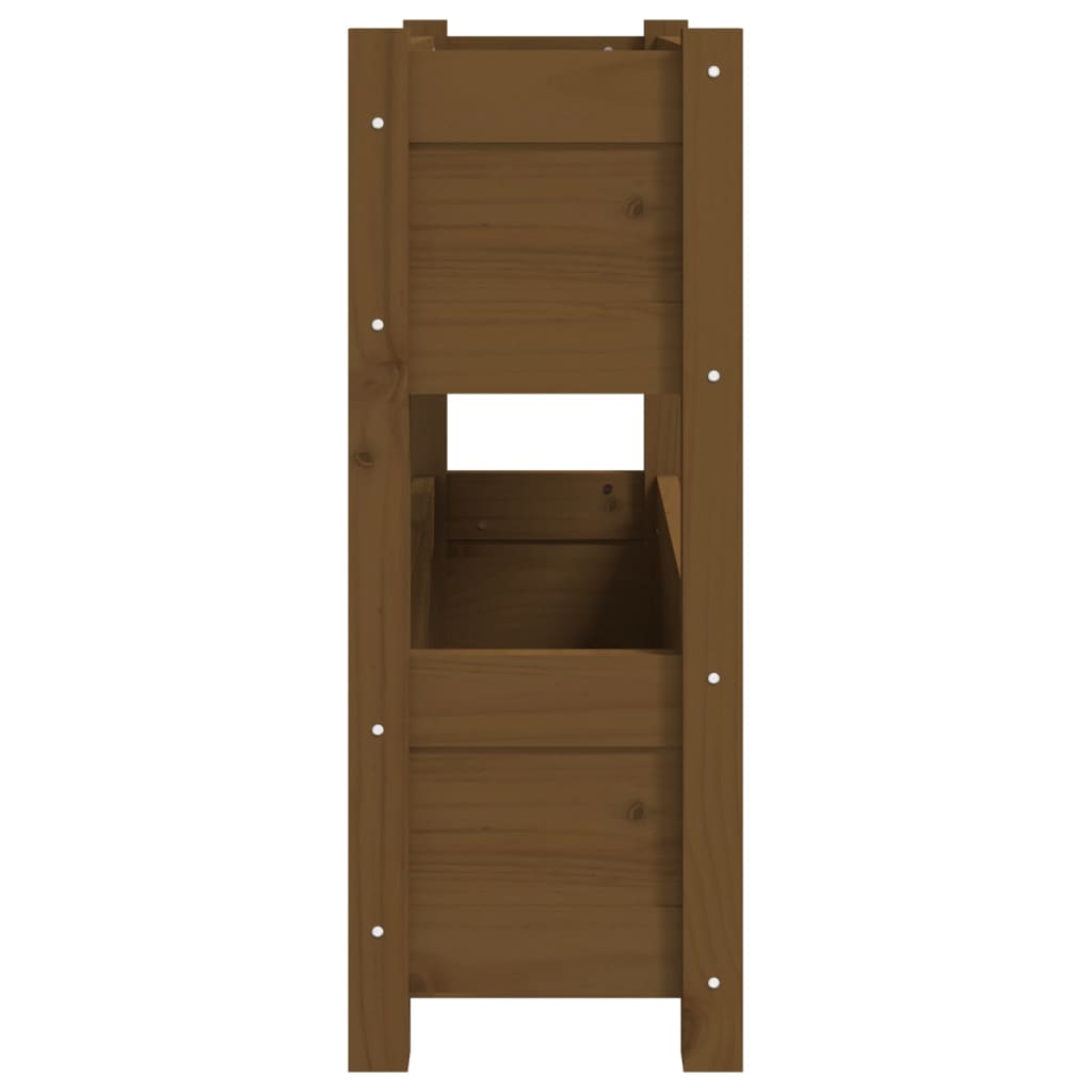Plantenbak 77x25x66 cm massief grenenhout honingbruin is nu te koop bij PeponiXL, paradijselijk wonen!