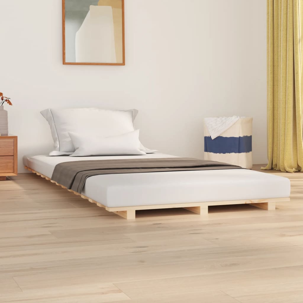 Bedframe massief grenenhout 100x200 cm is nu te koop bij PeponiXL, paradijselijk wonen!