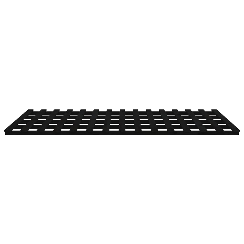 Bedframe massief grenenhout zwart 200x200 cm is nu te koop bij PeponiXL, paradijselijk wonen!
