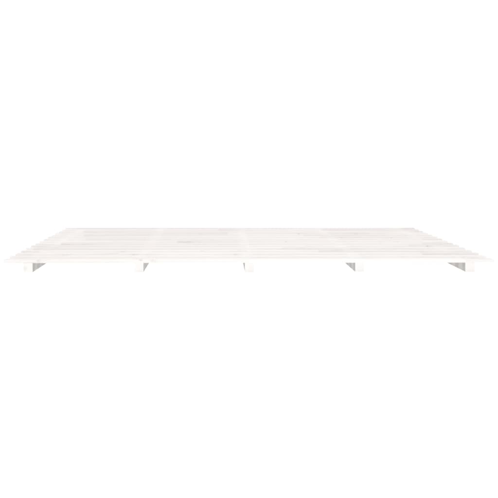 Bedframe massief grenenhout wit 160x200 cm is nu te koop bij PeponiXL, paradijselijk wonen!