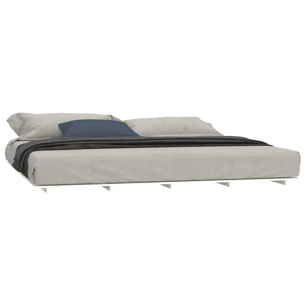 Bedframe massief grenenhout wit 180x200 cm is nu te koop bij PeponiXL, paradijselijk wonen!