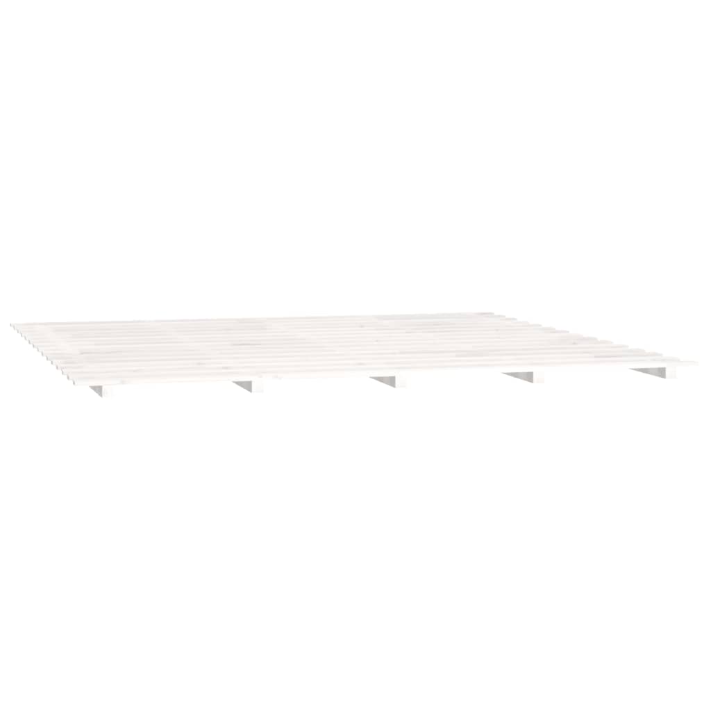 Bedframe massief grenenhout wit 180x200 cm is nu te koop bij PeponiXL, paradijselijk wonen!