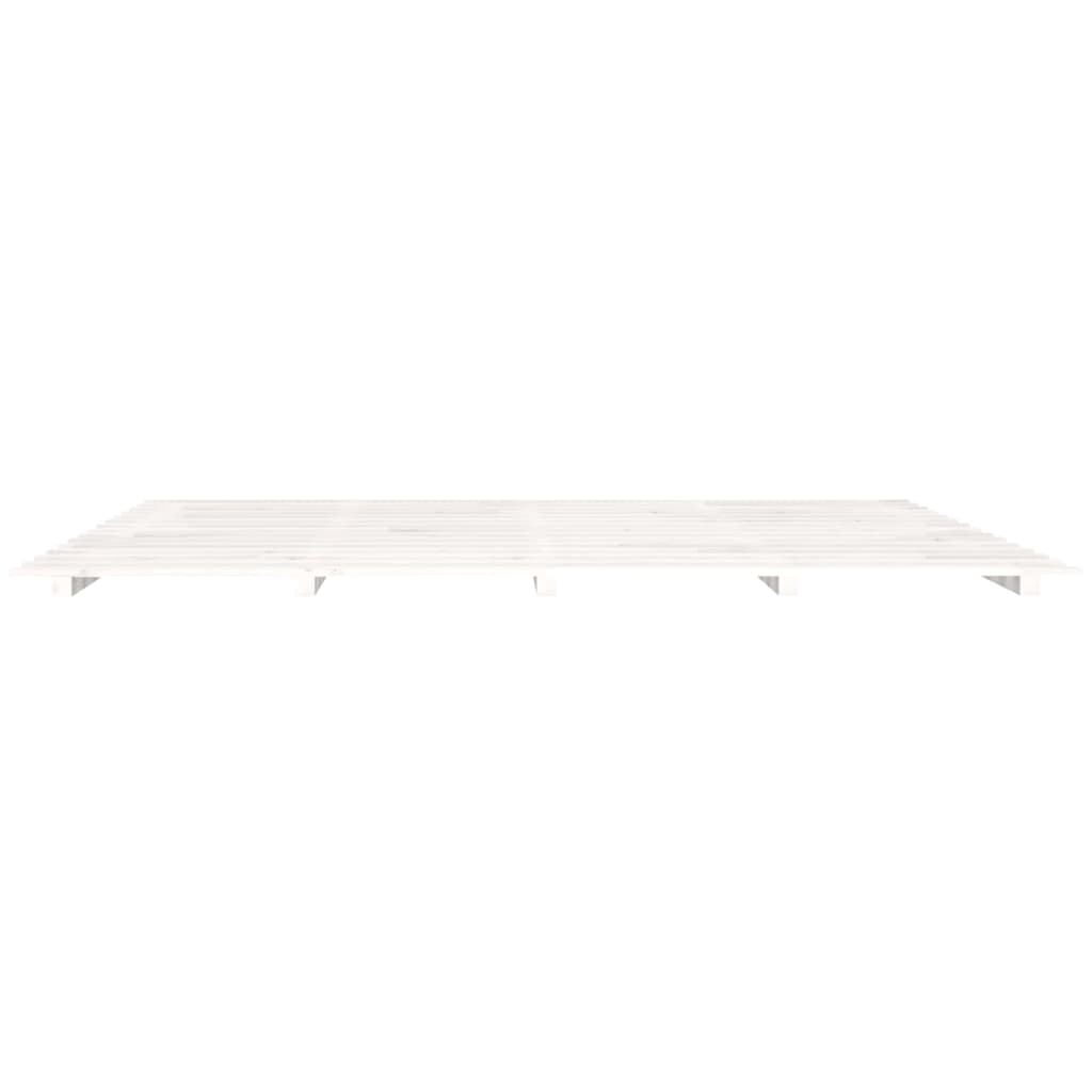 Bedframe massief grenenhout wit 180x200 cm is nu te koop bij PeponiXL, paradijselijk wonen!