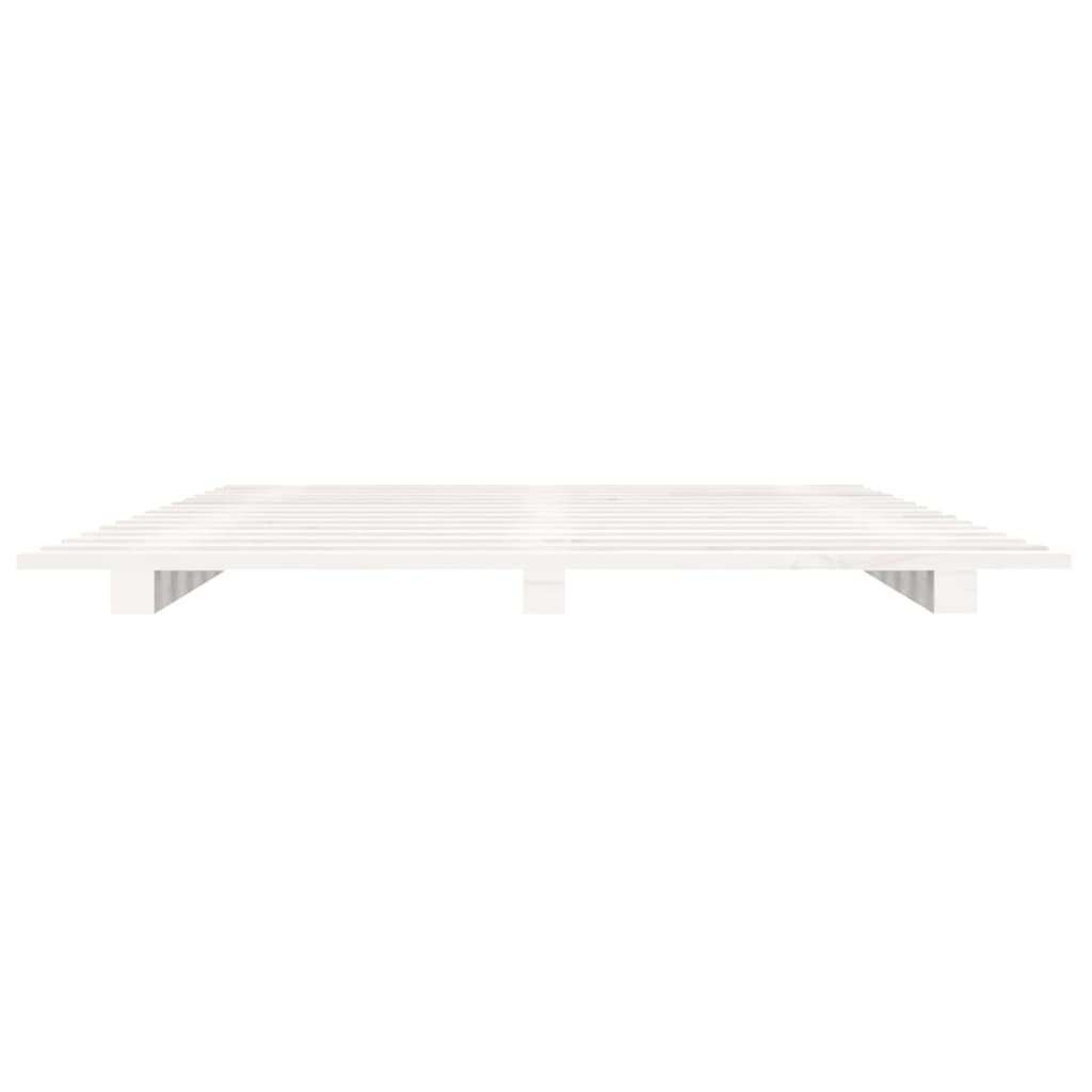 Bedframe massief grenenhout wit 120 x 190 cm is nu te koop bij PeponiXL, paradijselijk wonen!