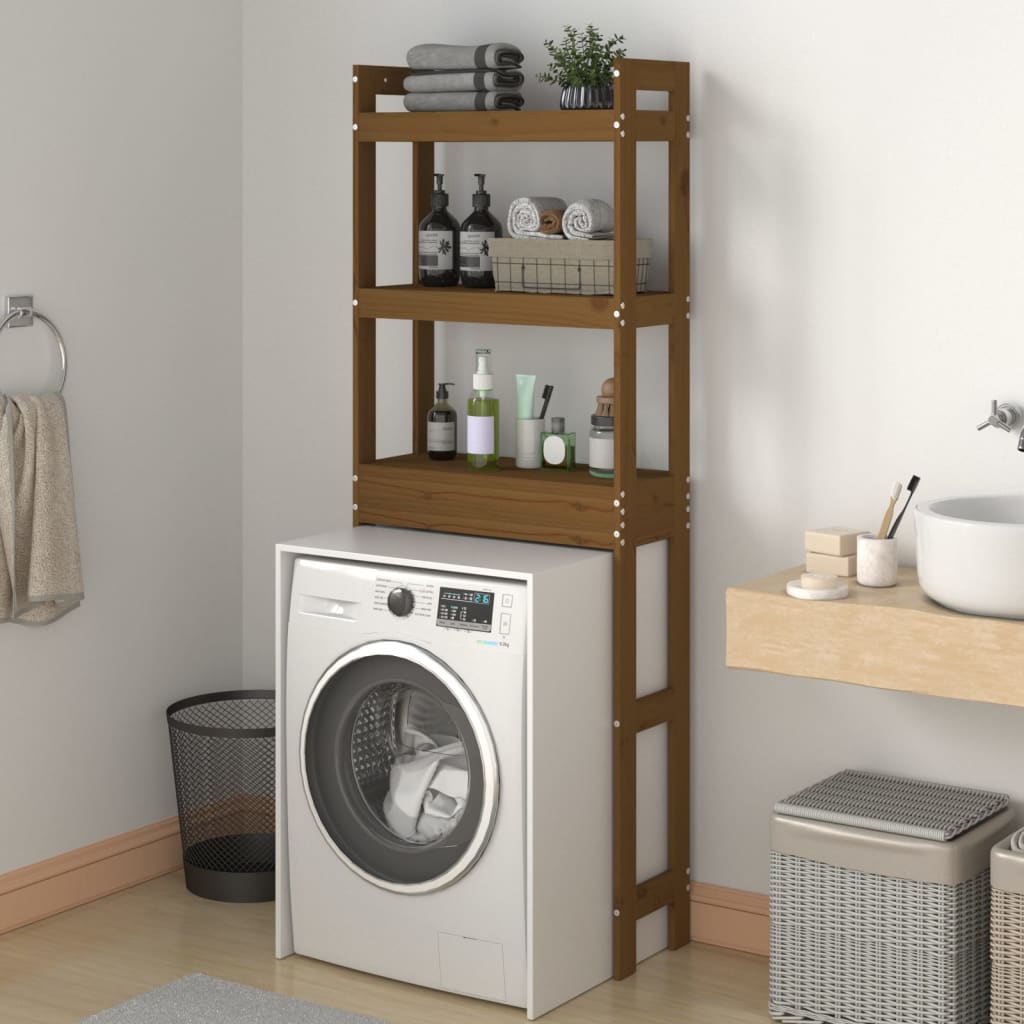 Toiletrek 63x26x171 cm massief grenenhout honingbruin is nu te koop bij PeponiXL, paradijselijk wonen!