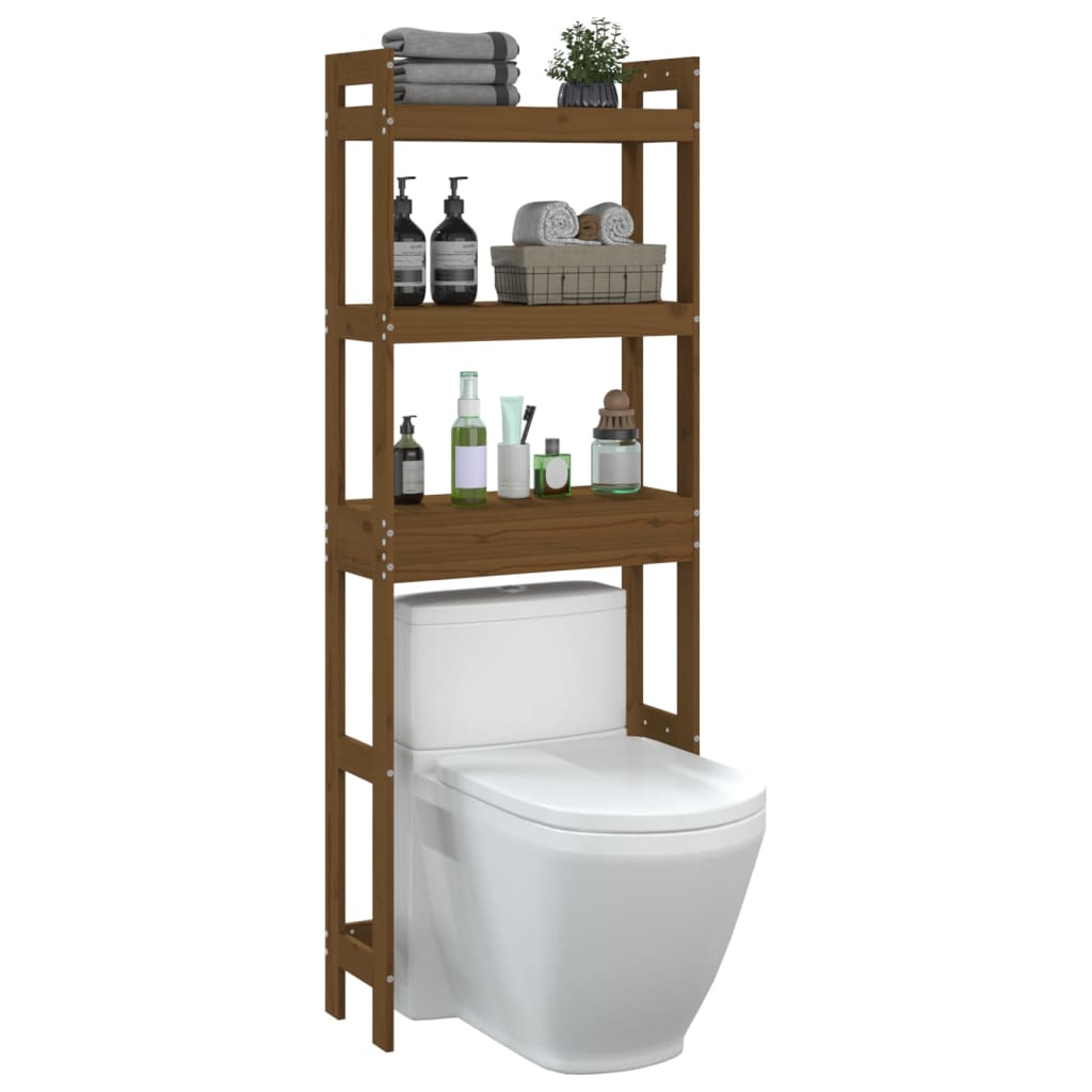 Toiletrek 63x26x171 cm massief grenenhout honingbruin is nu te koop bij PeponiXL, paradijselijk wonen!