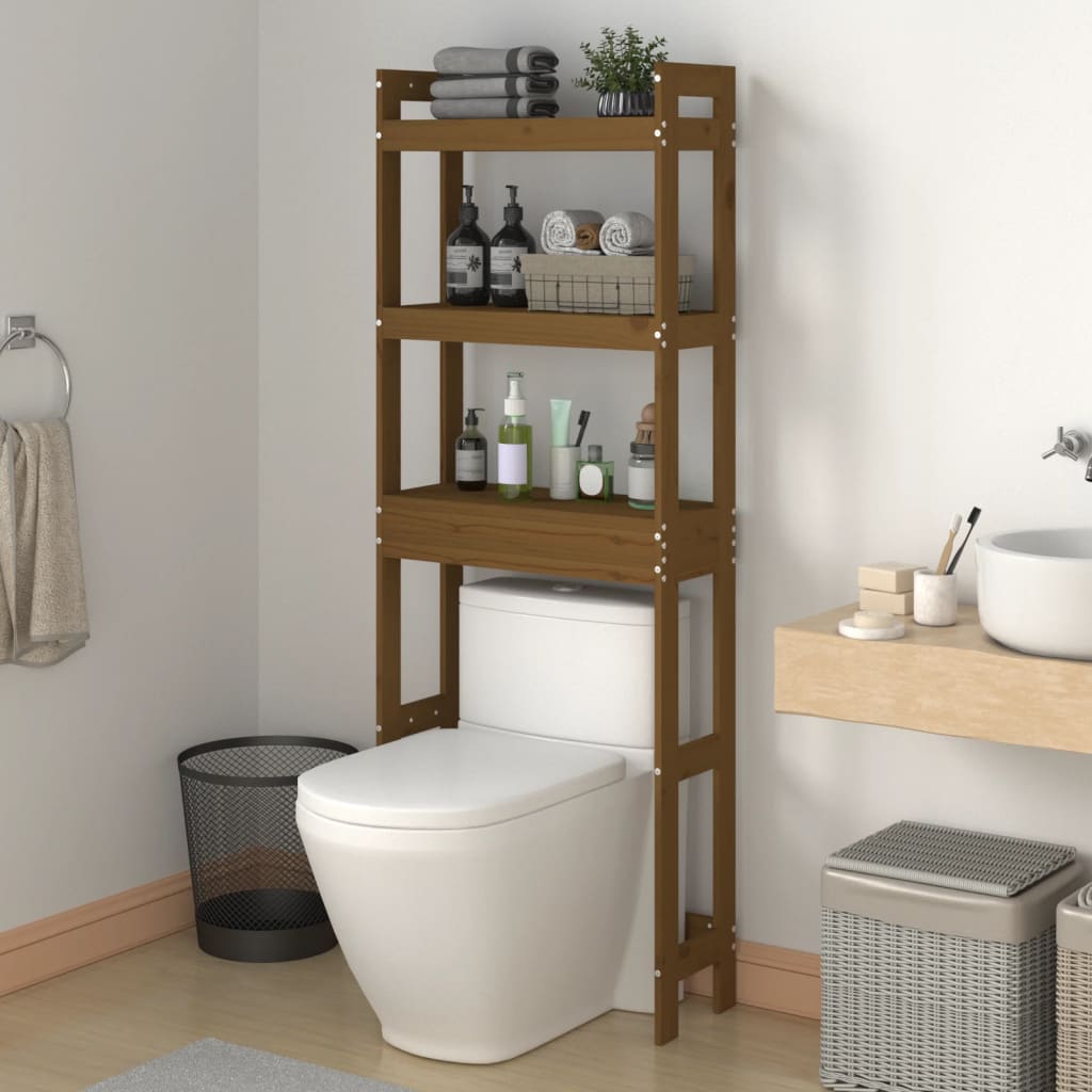 Toiletrek 63x26x171 cm massief grenenhout honingbruin is nu te koop bij PeponiXL, paradijselijk wonen!