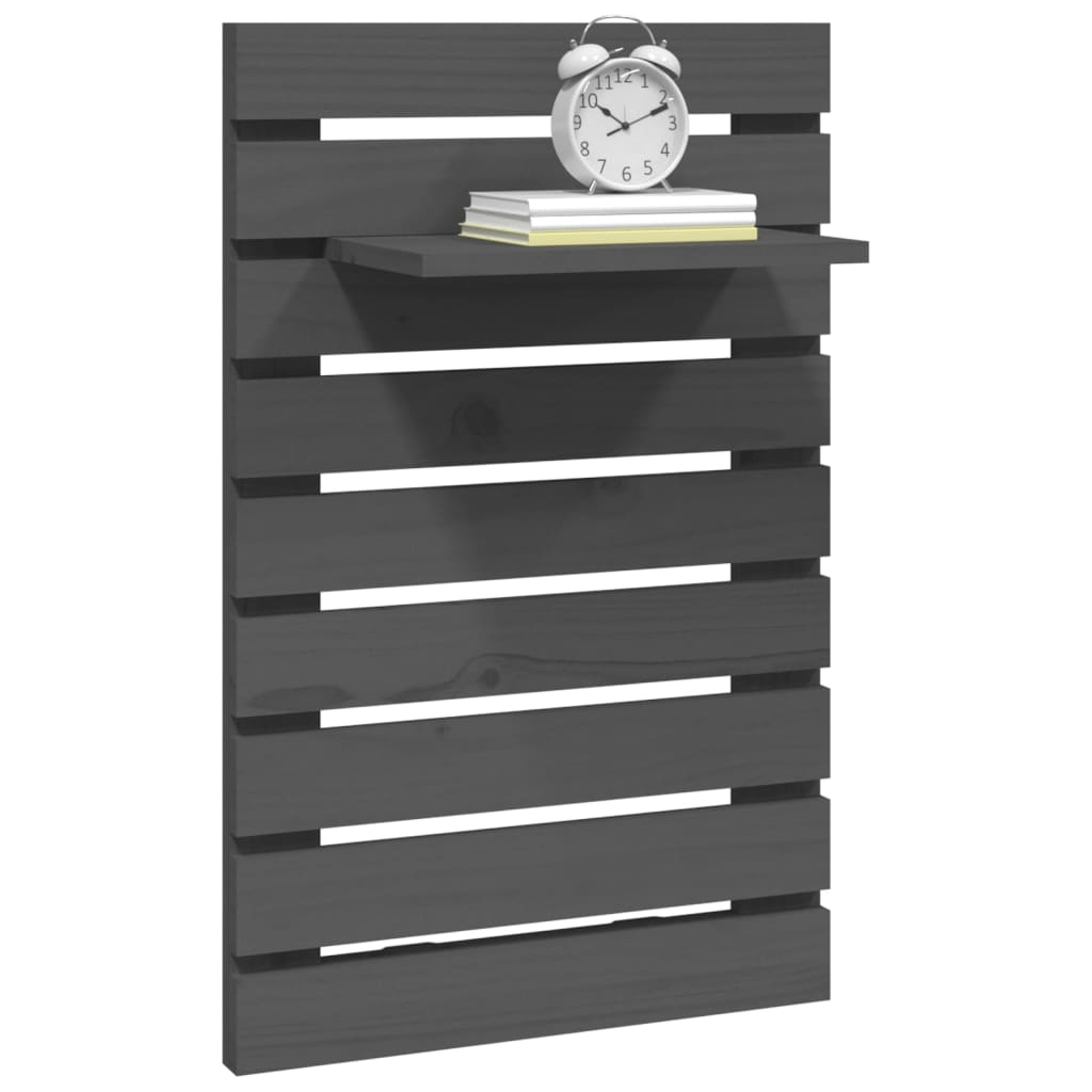 Nachtkastjes wandgemonteerd 2 st massief grenenhout grijs is nu te koop bij PeponiXL, paradijselijk wonen!