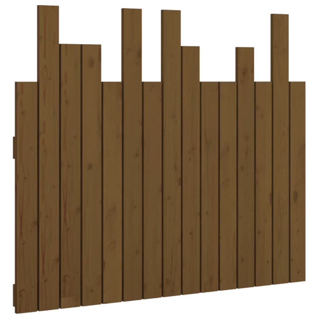 Hoofdbord wandmontage 95,5x3x80 cm grenenhout honingbruin is nu te koop bij PeponiXL, paradijselijk wonen!