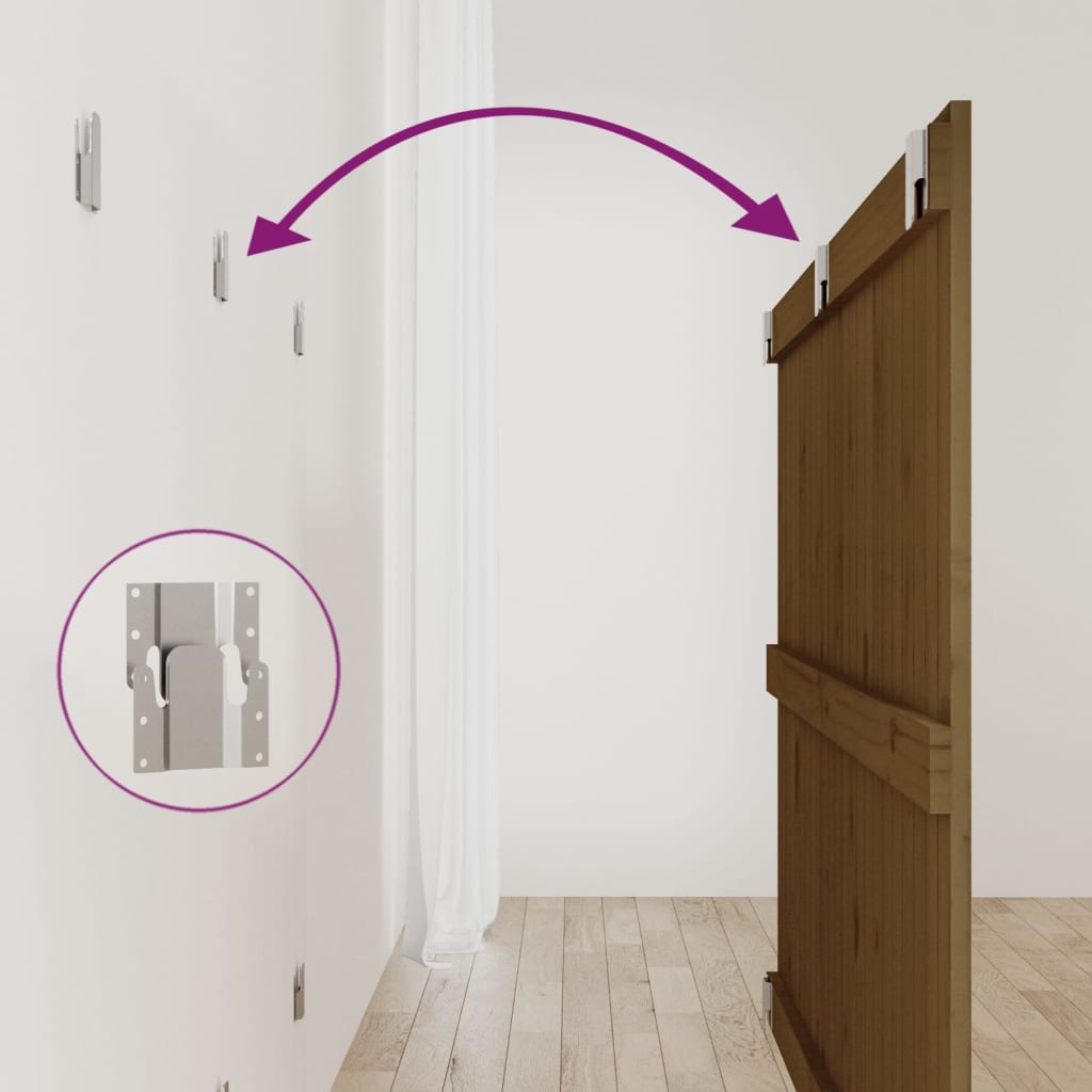 Wandhoofdbord 147x3x90 cm massief grenenhout honingbruin is nu te koop bij PeponiXL, paradijselijk wonen!