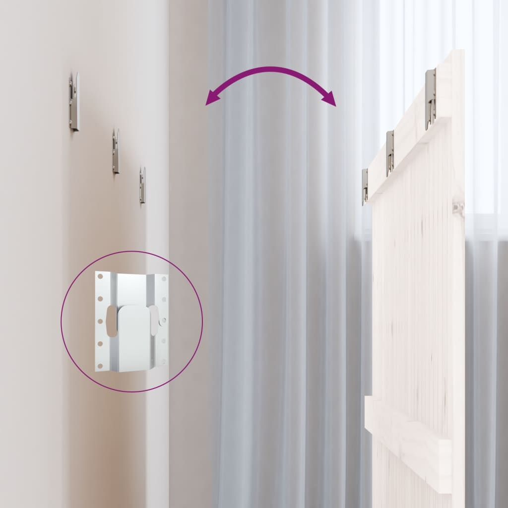 Wandhoofdbord 166x3x90 cm massief grenenhout wit is nu te koop bij PeponiXL, paradijselijk wonen!