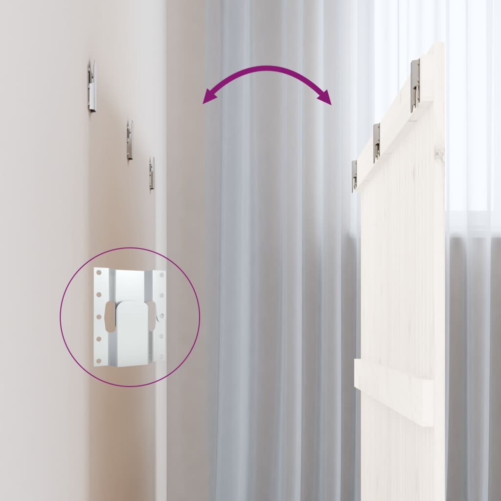 Wandhoofdbord 185x3x90 cm massief grenenhout wit is nu te koop bij PeponiXL, paradijselijk wonen!