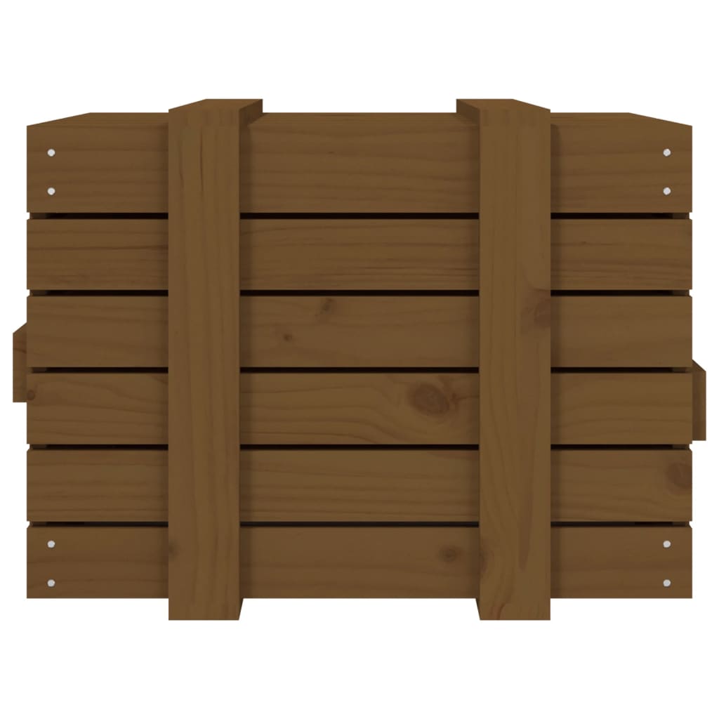 Opbergbox 58x40,5x42 cm massief grenenhout honingbruin is nu te koop bij PeponiXL, paradijselijk wonen!