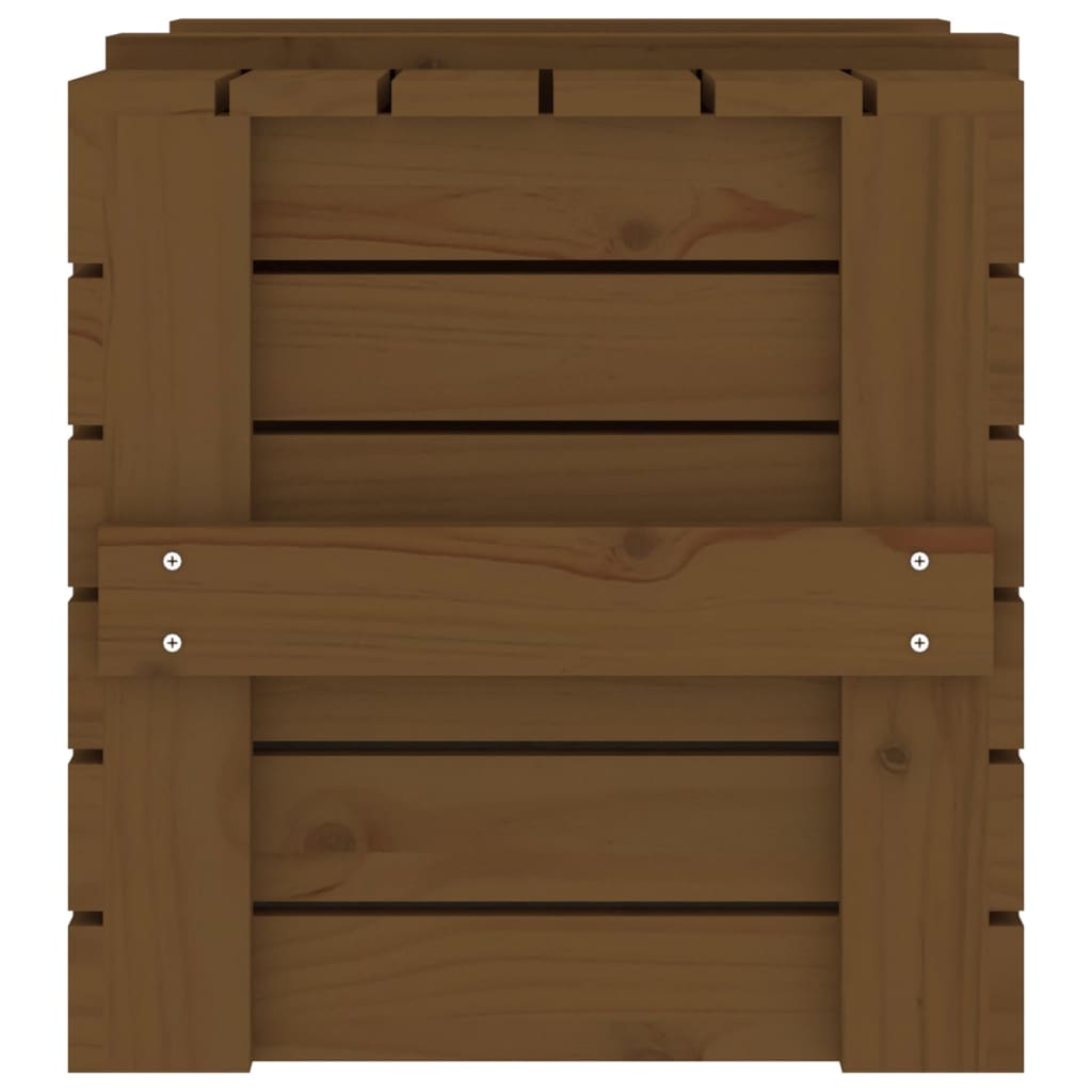 Opbergbox 58x40,5x42 cm massief grenenhout honingbruin is nu te koop bij PeponiXL, paradijselijk wonen!