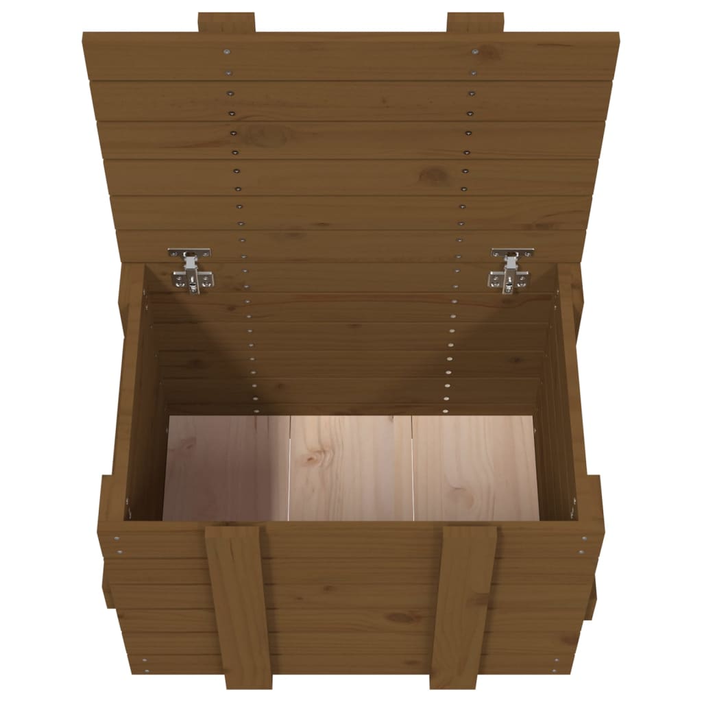 Opbergbox 58x40,5x42 cm massief grenenhout honingbruin is nu te koop bij PeponiXL, paradijselijk wonen!