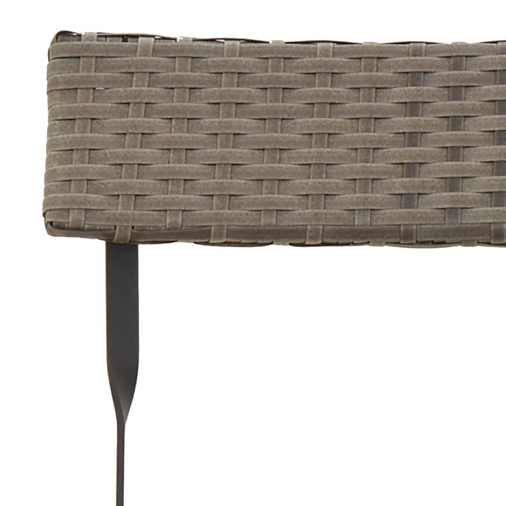 3-delige Bistroset inklapbaar poly rattan grijs is nu te koop bij PeponiXL, paradijselijk wonen!