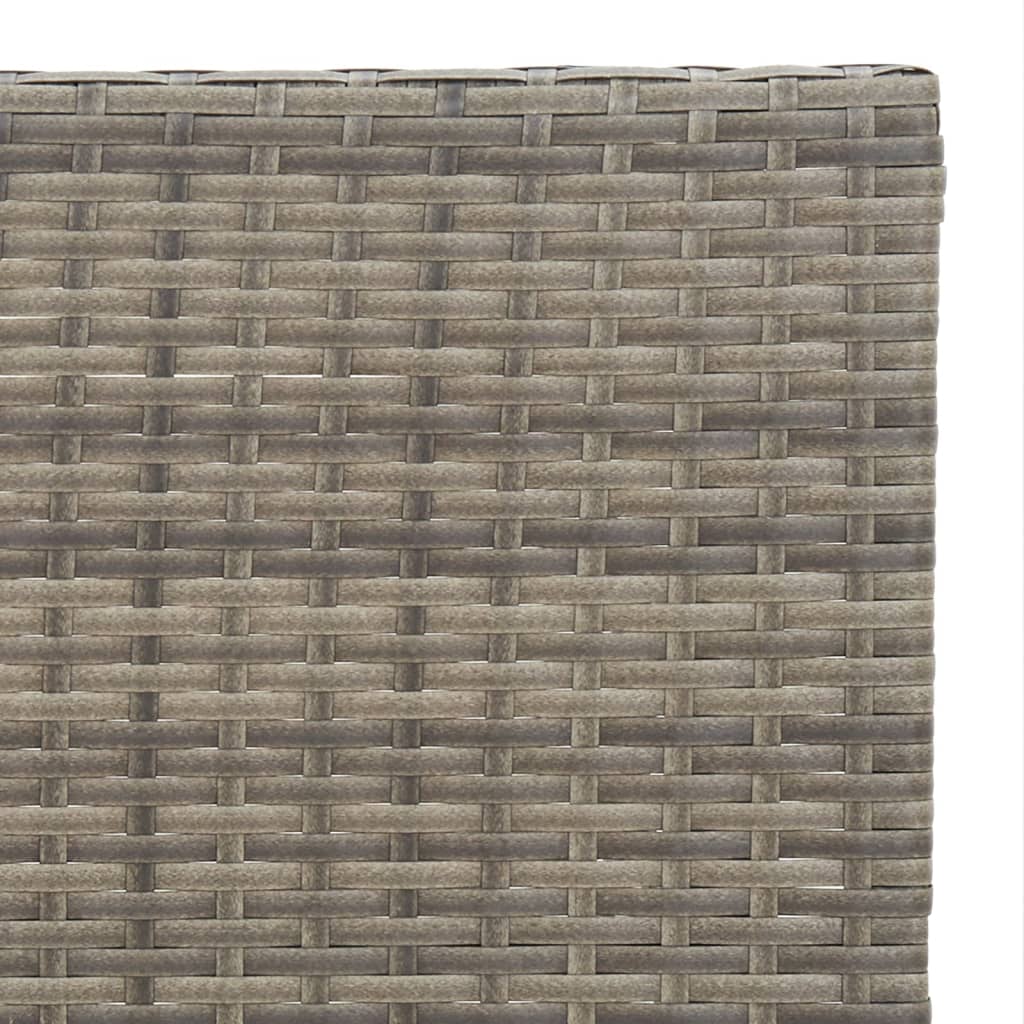 3-delige Bistroset inklapbaar poly rattan grijs is nu te koop bij PeponiXL, paradijselijk wonen!