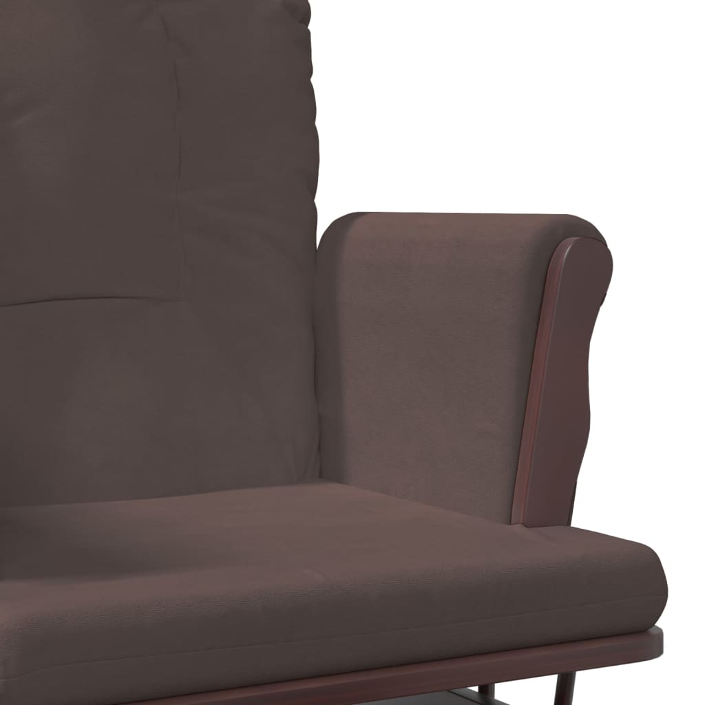 Schuifstoel met voetenbank stof bruin is nu te koop bij PeponiXL, paradijselijk wonen!