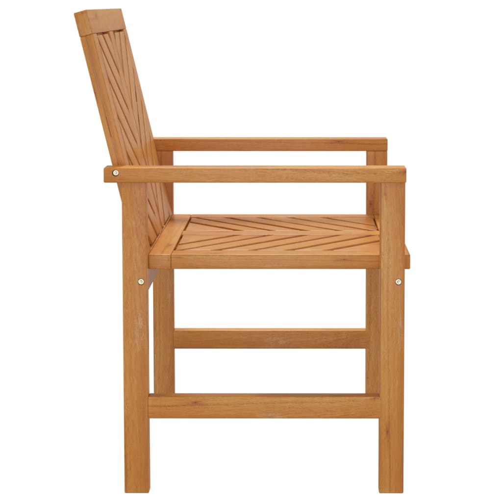 Tuinstoelen 2 st massief acaciahout is nu te koop bij PeponiXL, paradijselijk wonen!