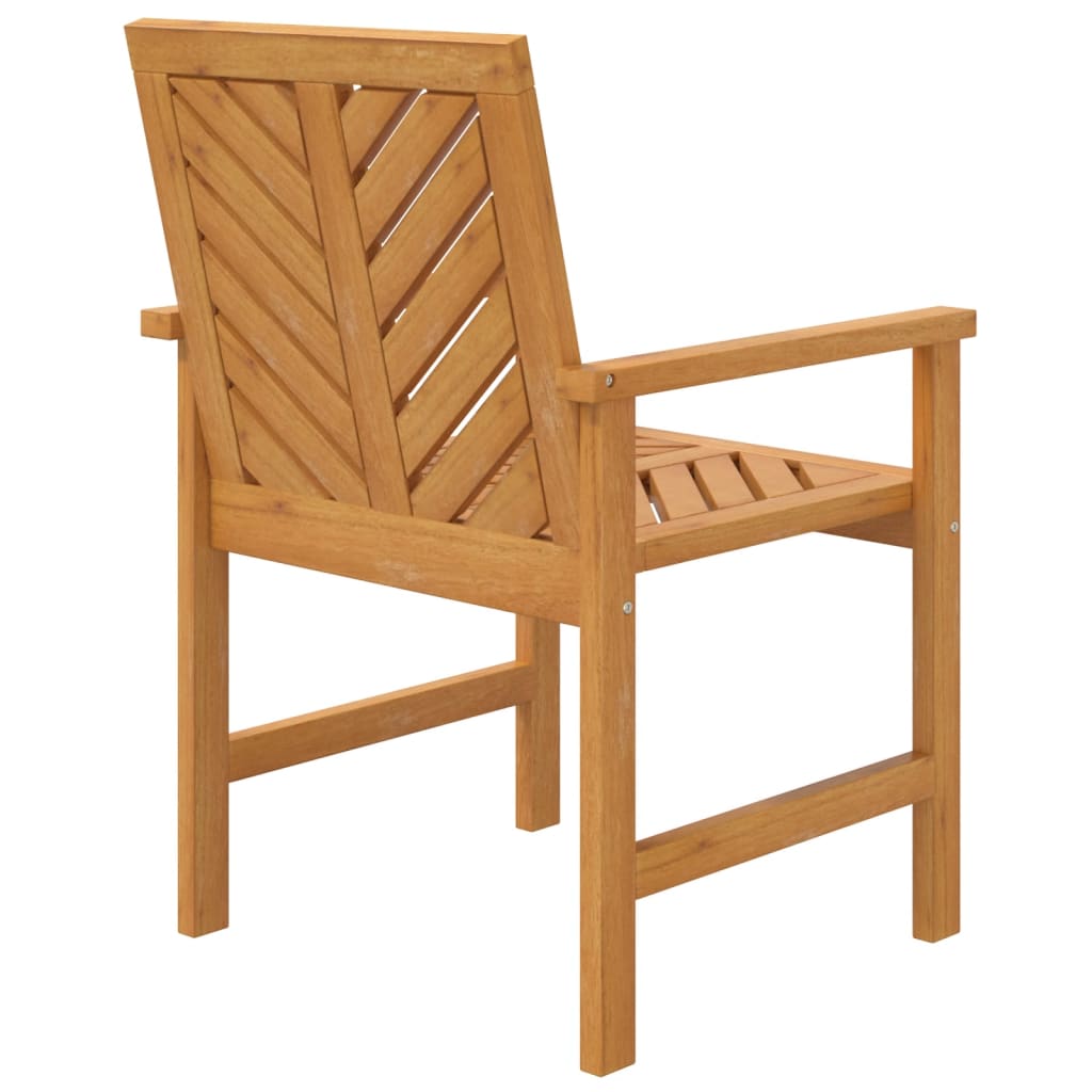 Tuinstoelen 2 st massief acaciahout is nu te koop bij PeponiXL, paradijselijk wonen!