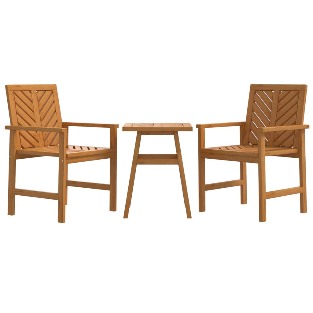 3-delige Loungeset massief acaciahout is nu te koop bij PeponiXL, paradijselijk wonen!