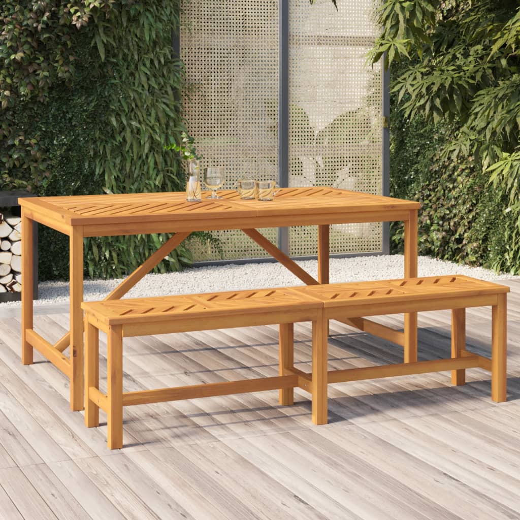 Tuintafel 150x90x74 cm massief acaciahout is nu te koop bij PeponiXL, paradijselijk wonen!